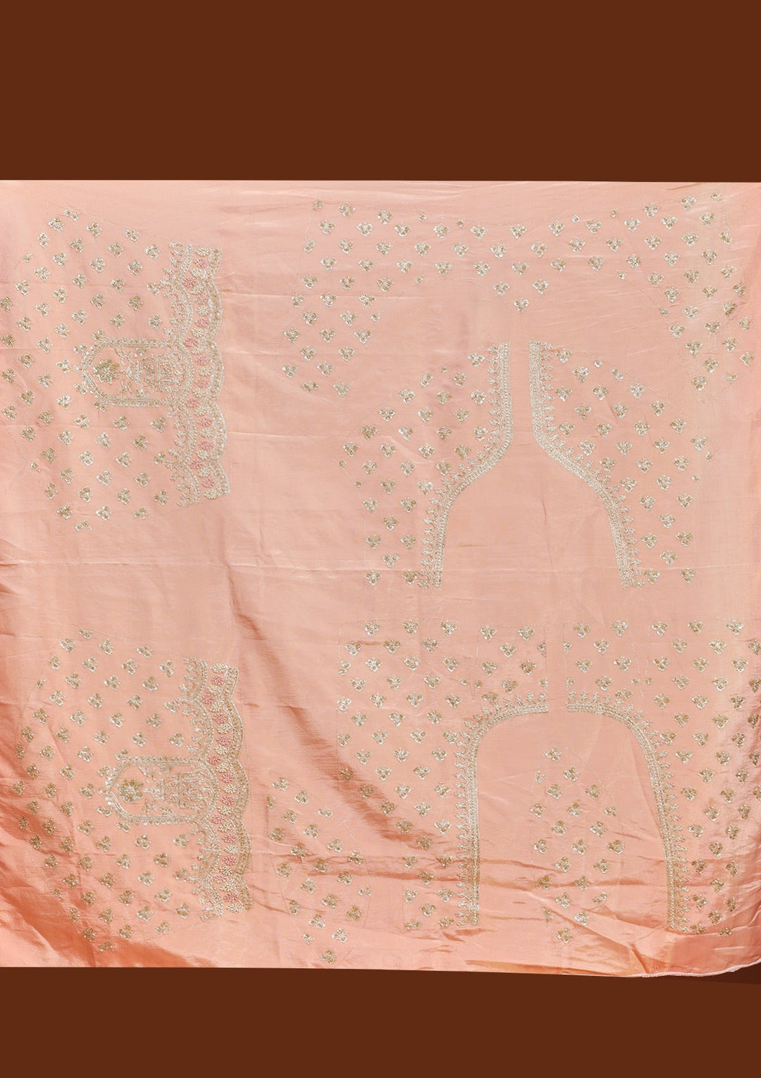 Wine Zariwork (Gold) Shimmer Readymade Lehenga-koskii