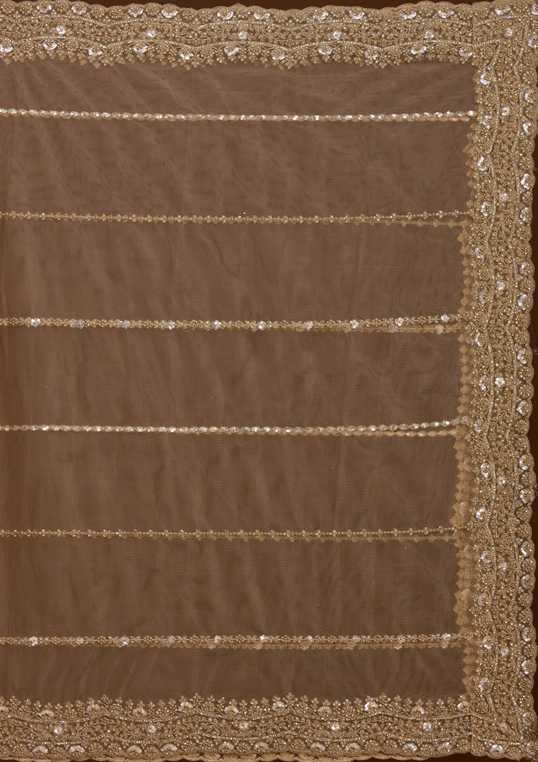 Gold Stonework (Gold) Net Readymade Lehenga-koskii