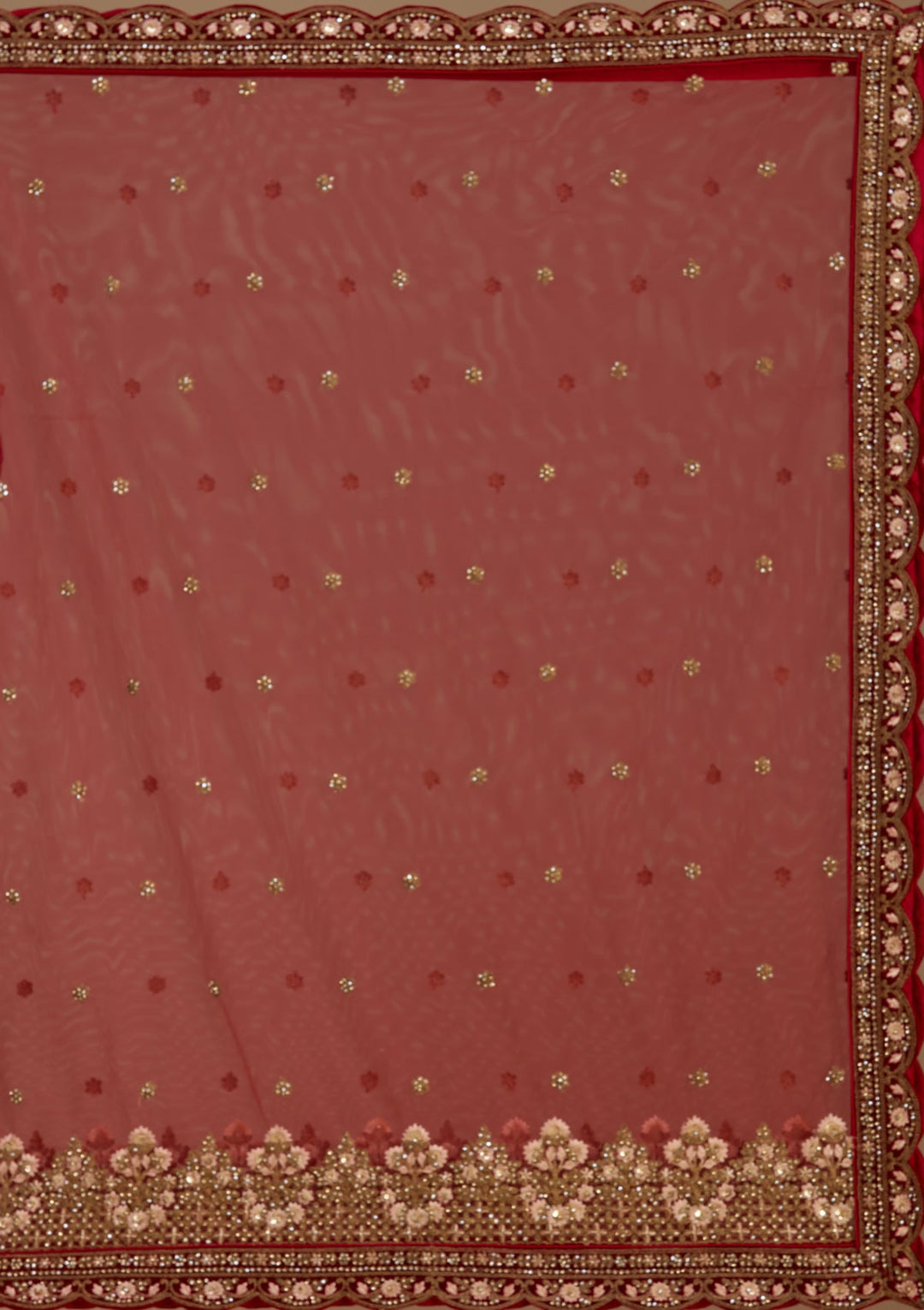 Maroon Cording Velvet Readymade Lehenga-koskii