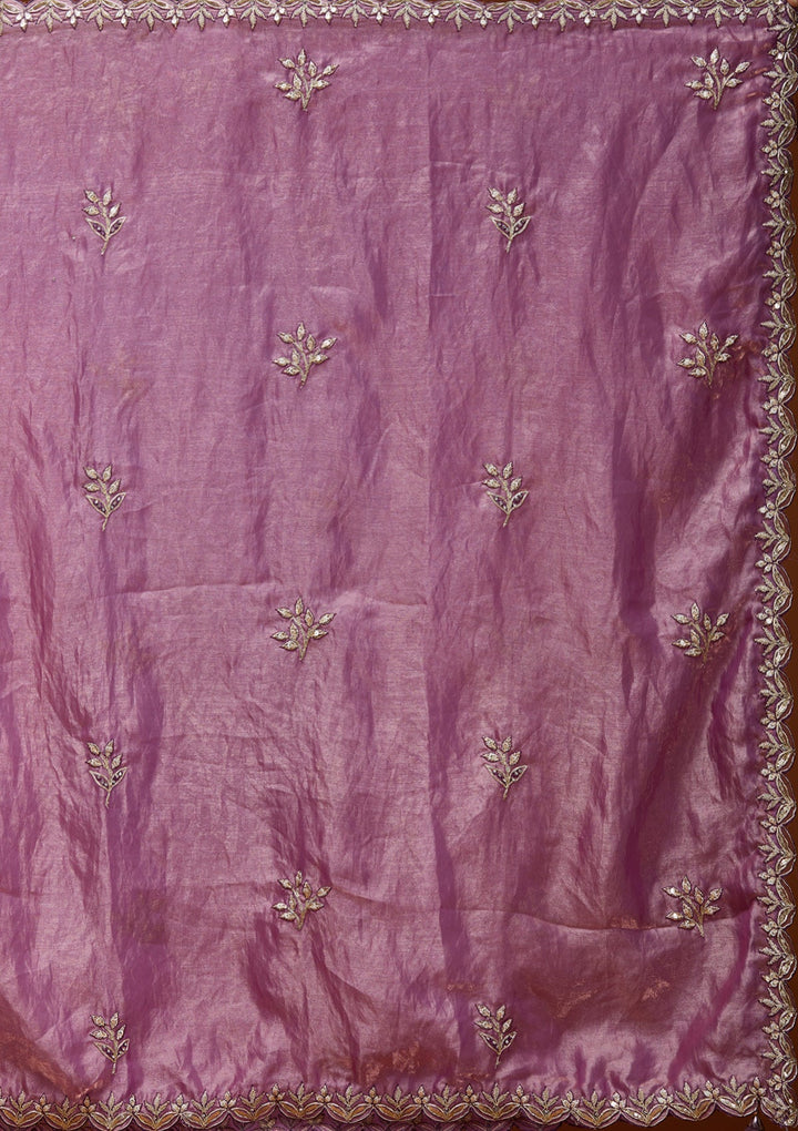 Cream Cording Semi Crepe Readymade Lehenga_Koskii