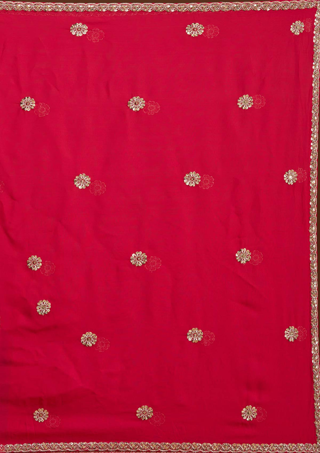 Brown Sequins Georgette Readymade Lehenga-koskii