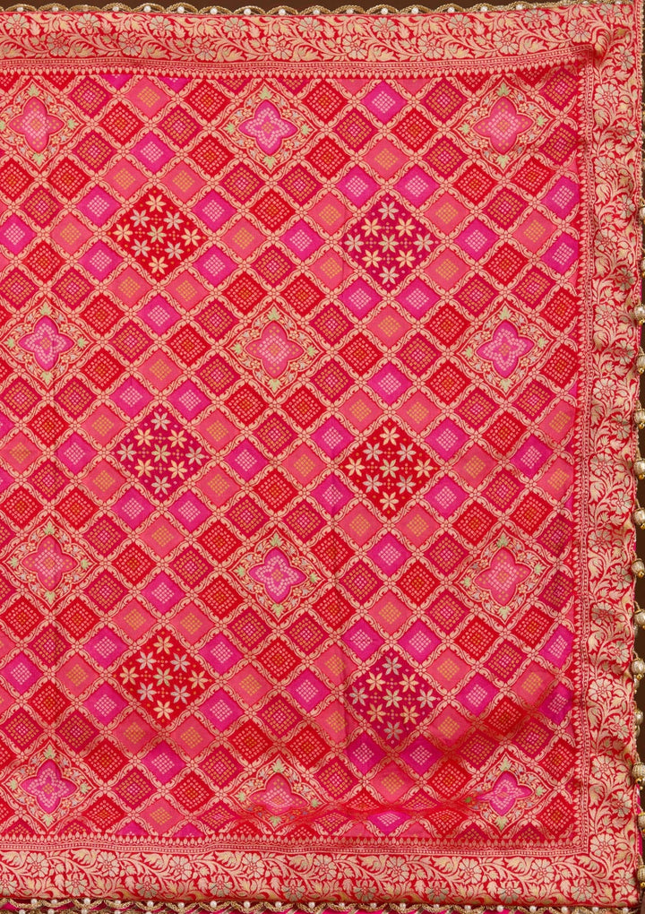 Beige Threadwork Georgette Readymade Lehenga-koskii