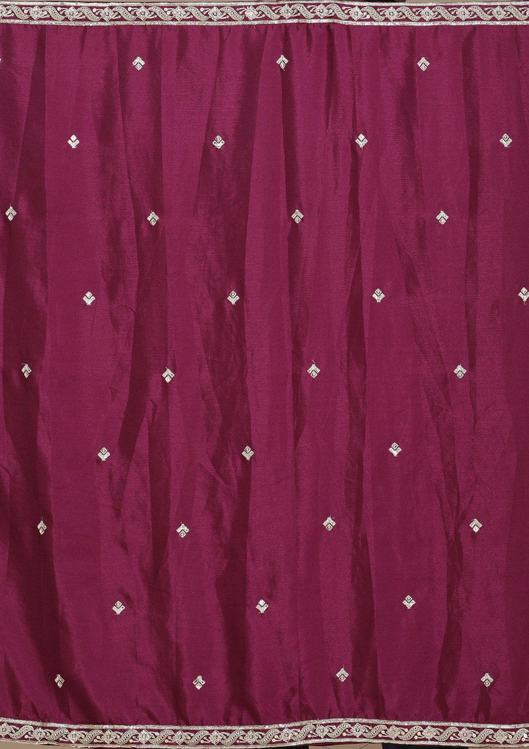 Wine Zariwork (Gold) Soft Raw Silk Readymade Lehenga-koskii