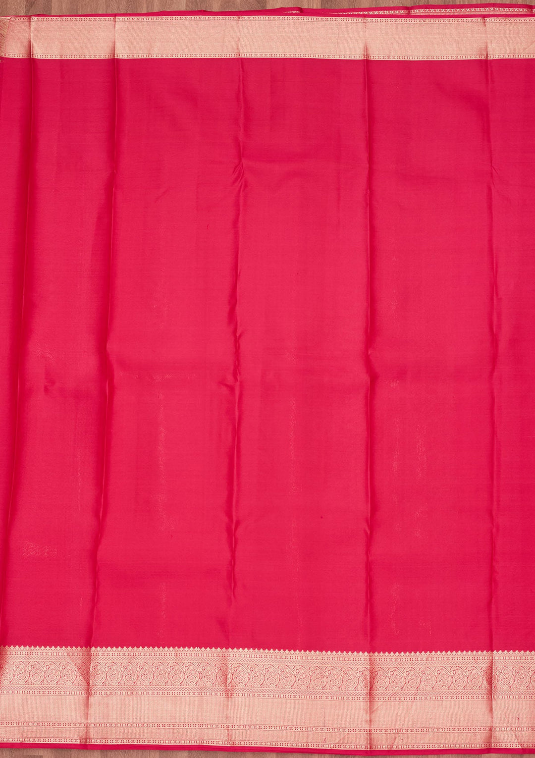 Rani Pink Zariwork Silk Saree-koskii