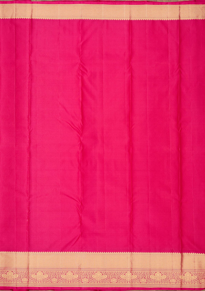 Red Zariwork Pure Silk Saree-Koskii