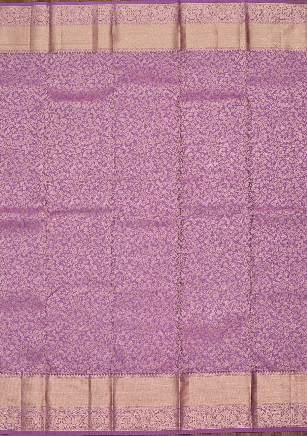 Lavender Zariwork Pure Silk Saree-koskii