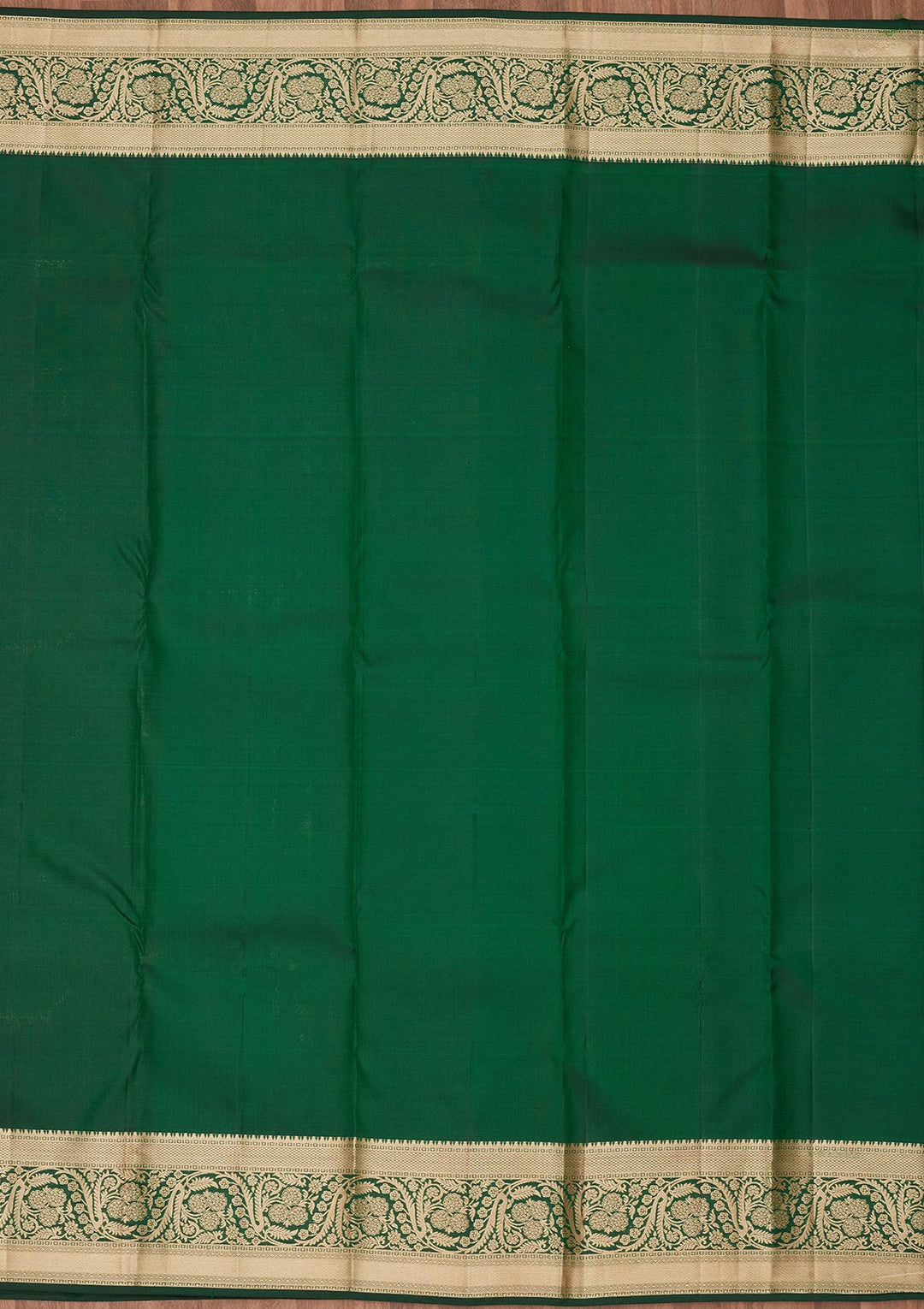 Bottle Green Zariwork Silk Saree-koskii