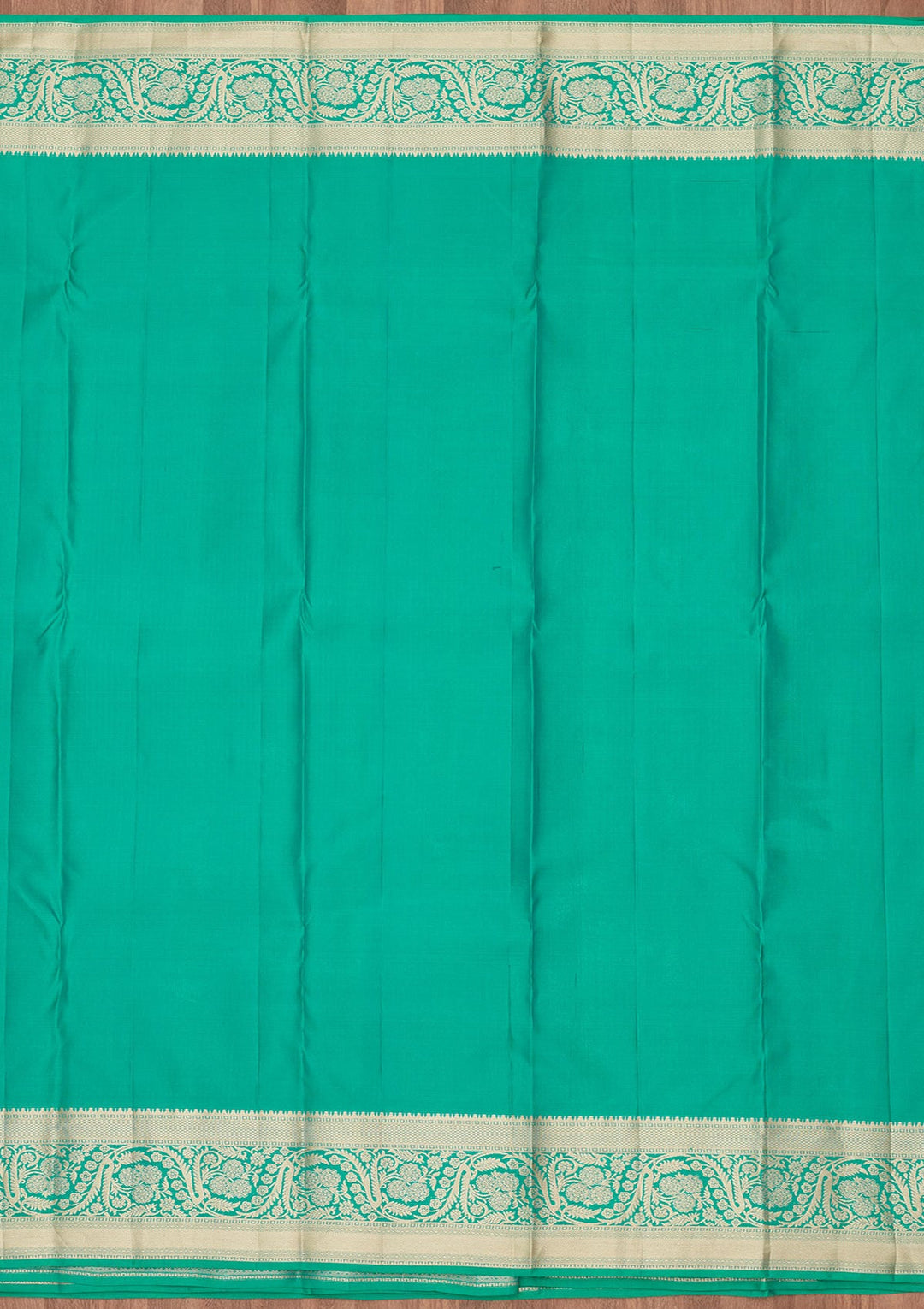 Turquoise Blue Zariwork Silk Saree-koskii