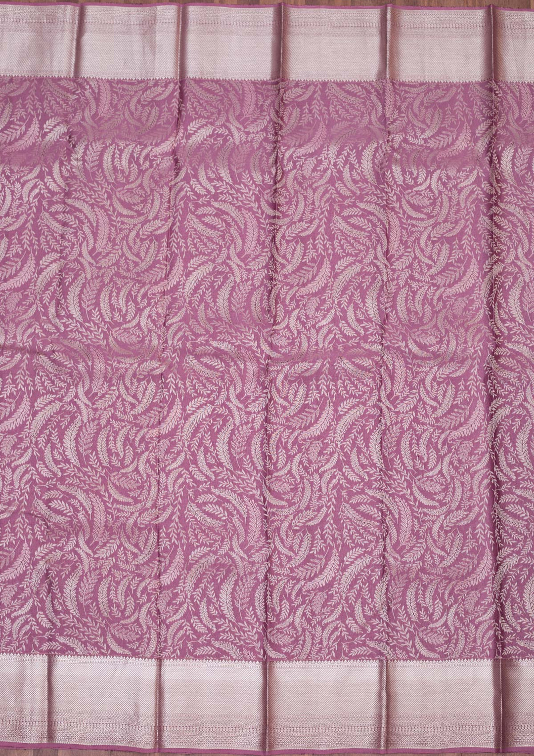 Lavender Zariwork Pure Silk Saree-koskii