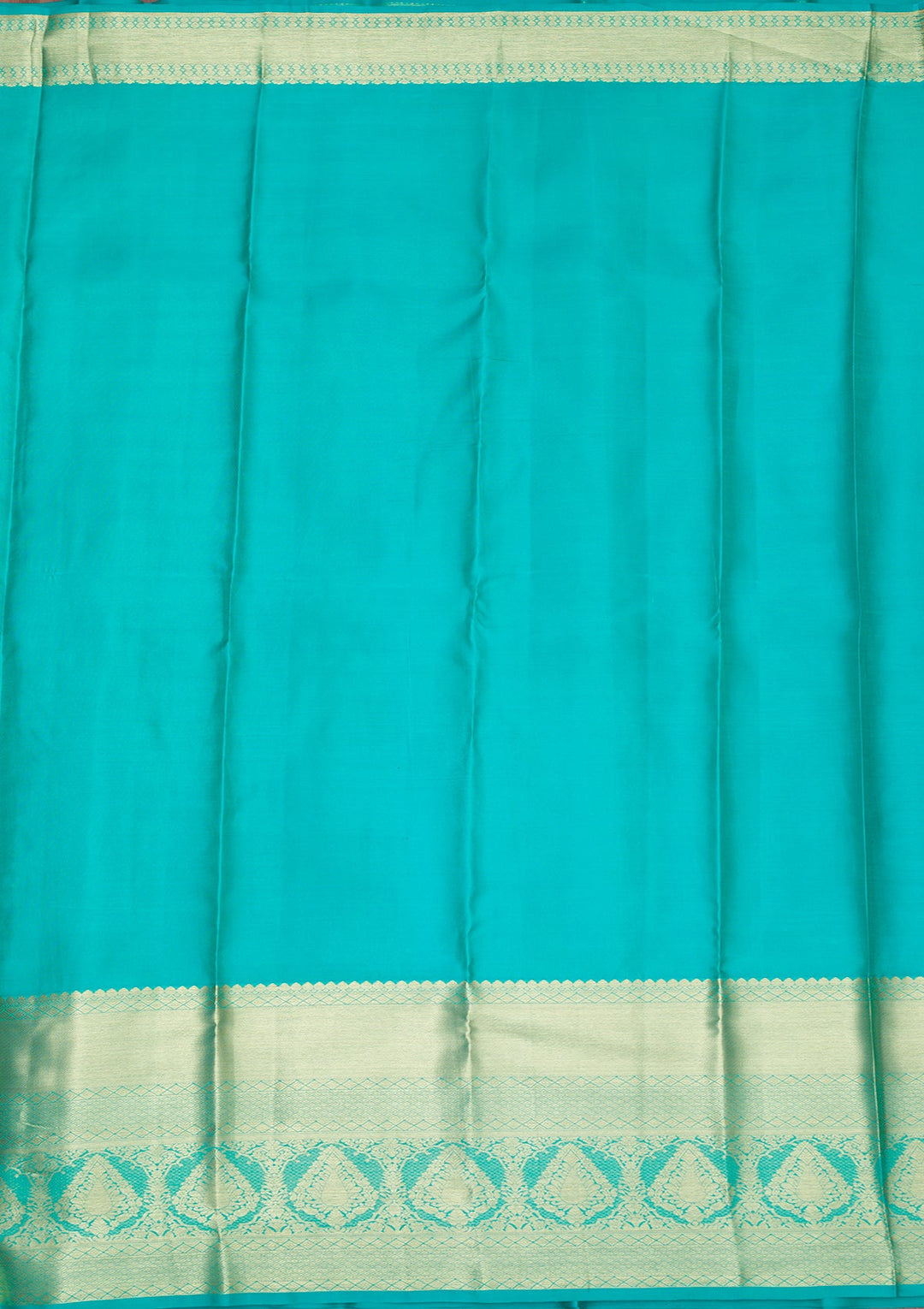 Rama Green Zariwork Pure Silk Saree-koskii