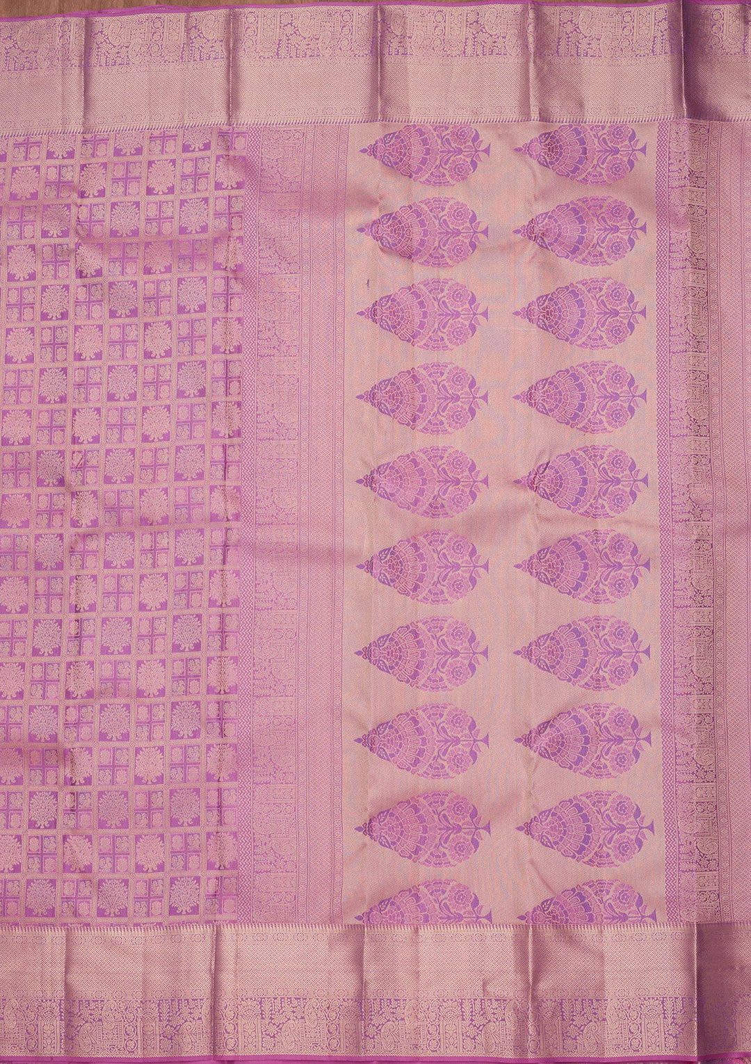 Lavender Zariwork Silk Saree-koskii
