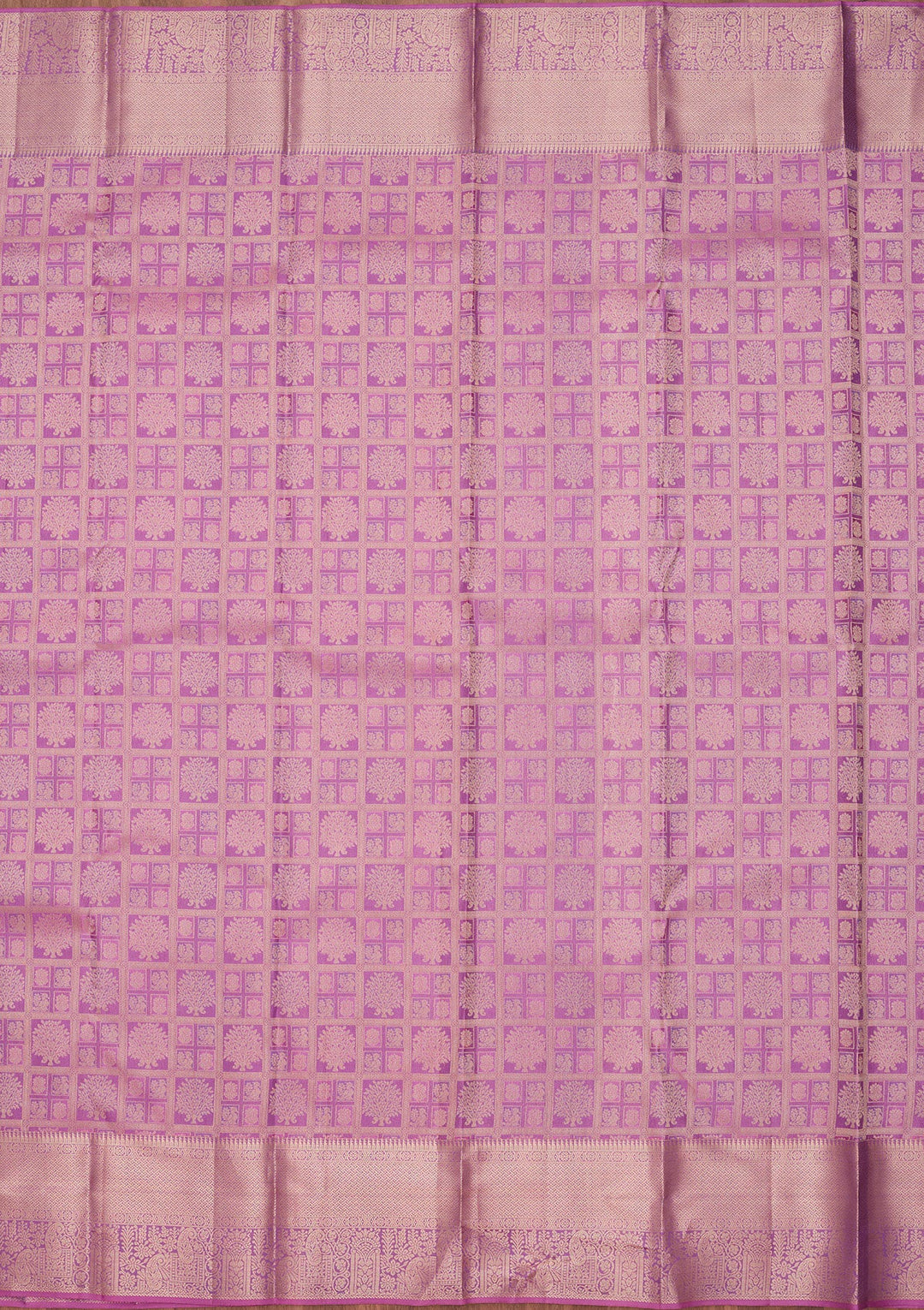 Lavender Zariwork Silk Saree-koskii