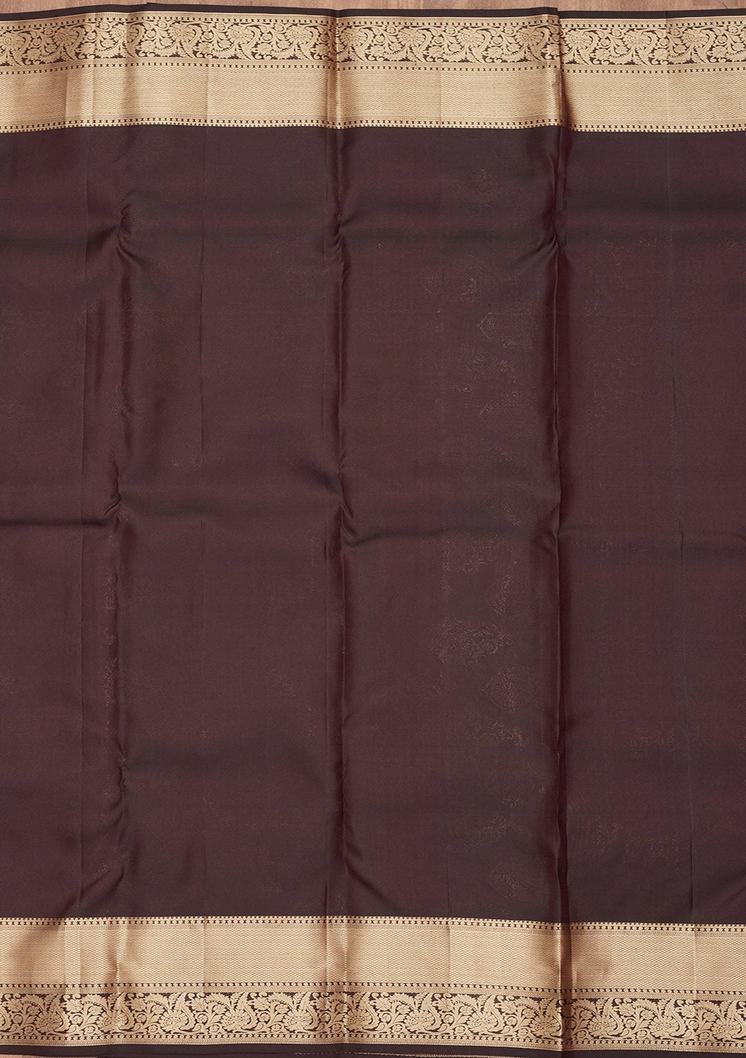 Brown Zariwork Silk Saree-koskii