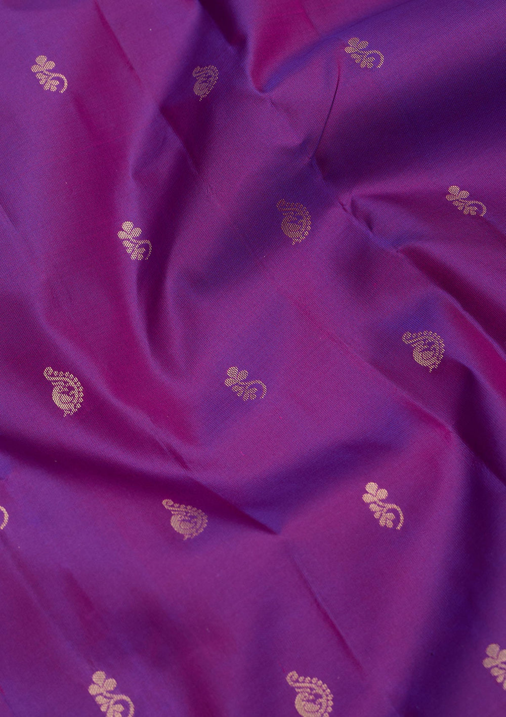Purple Zariwork Pure Silk Saree-Koskii