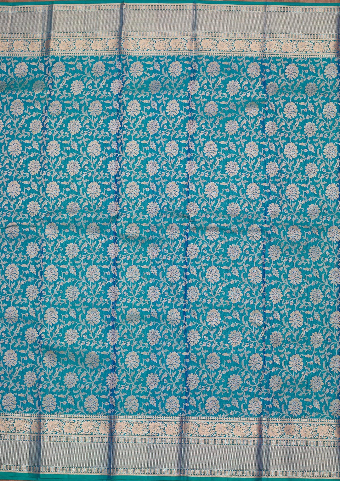 Royal Blue Zariwork Pure Silk Saree-koskii