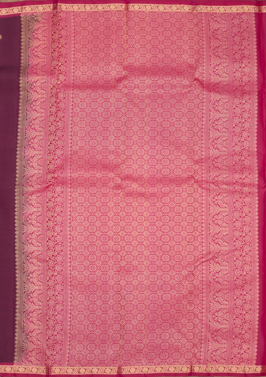 Purple Zariwork Pure Silk Saree-Koskii