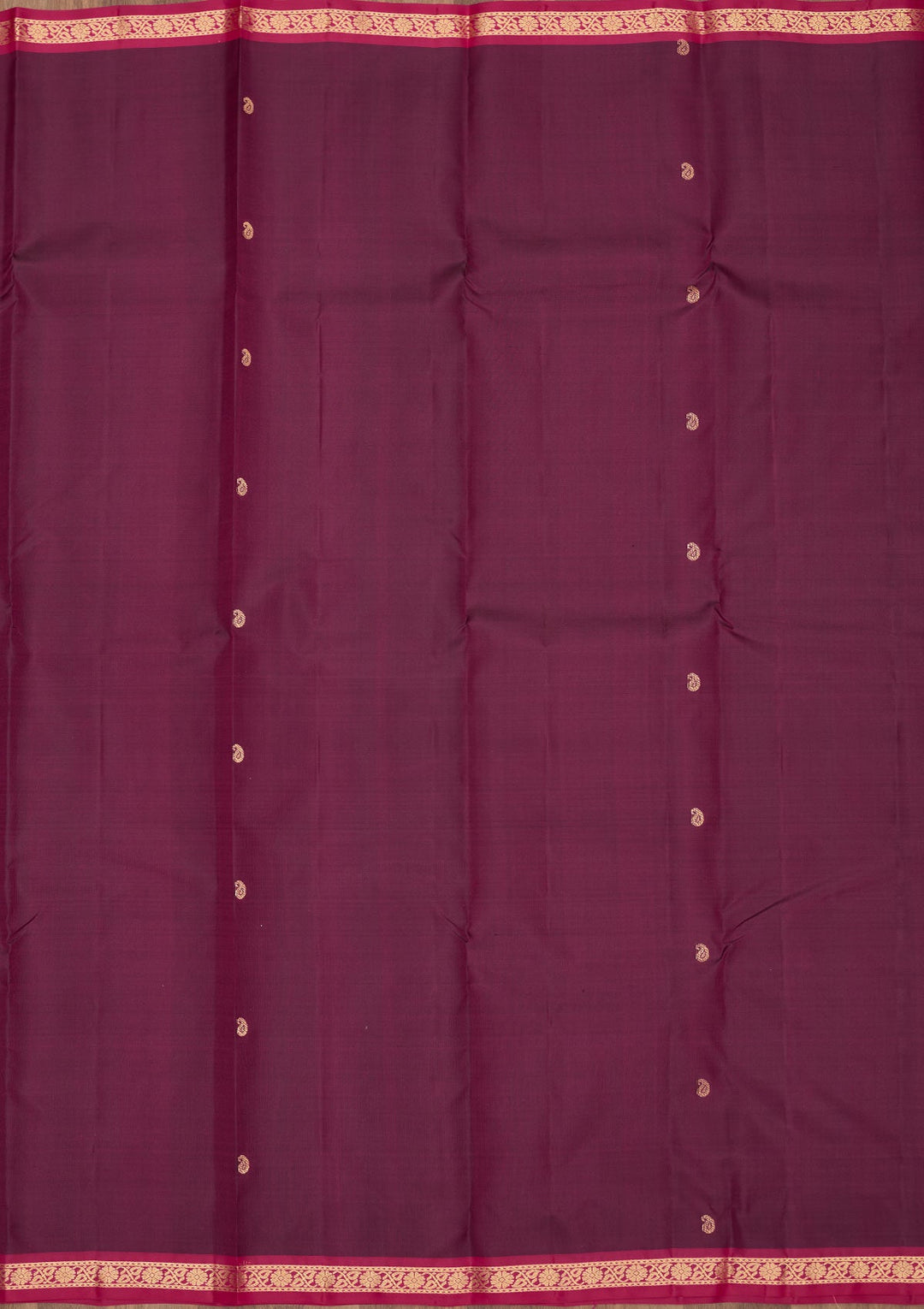 Purple Zariwork Pure Silk Saree-Koskii