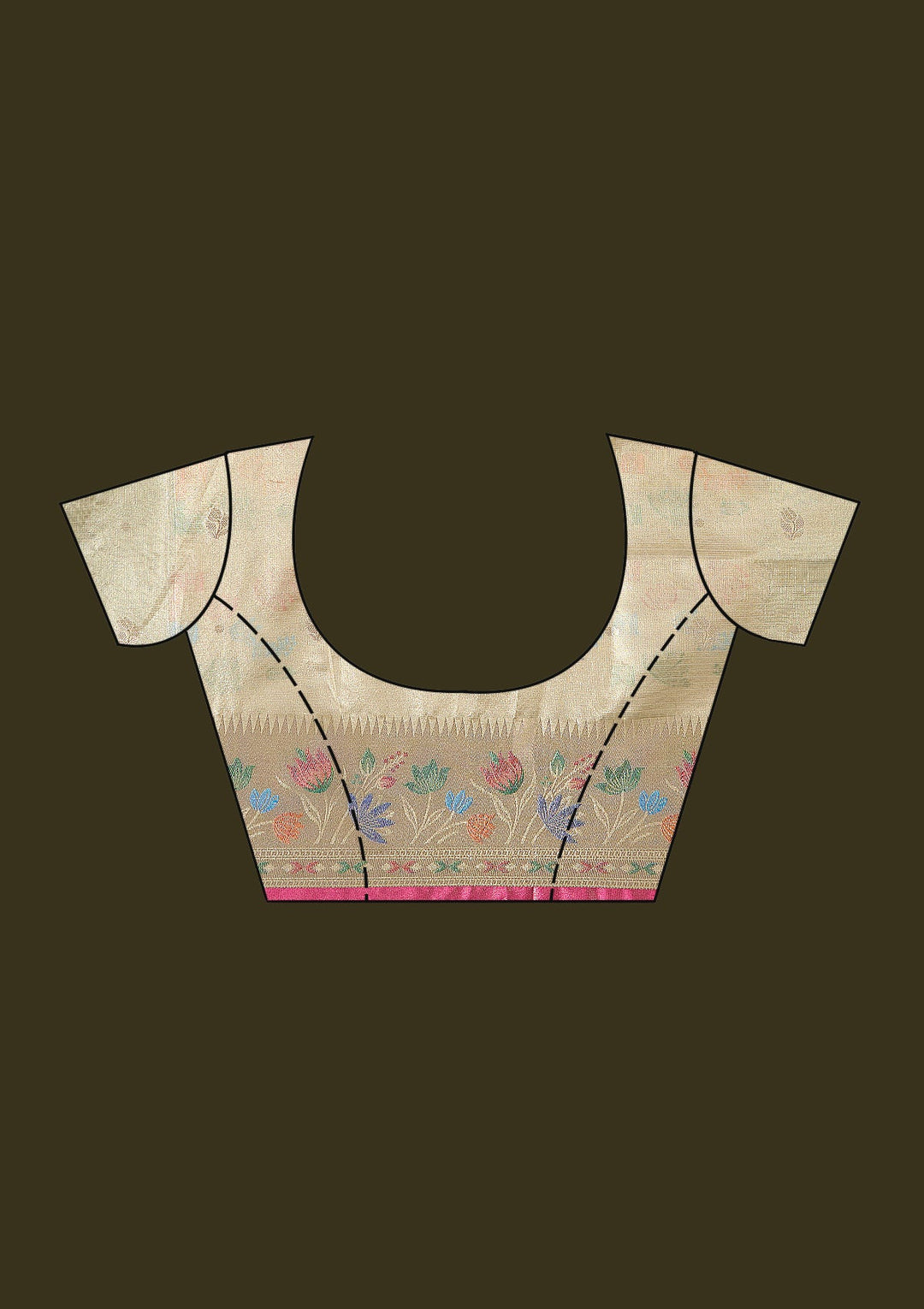 Yellow Zariwork (Gold) Banarasi Silk Saree-koskii