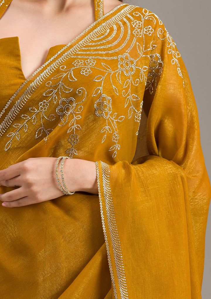 Sea Green Zariwork (Gold) Chinon Readymade Salwar Suit-koskii