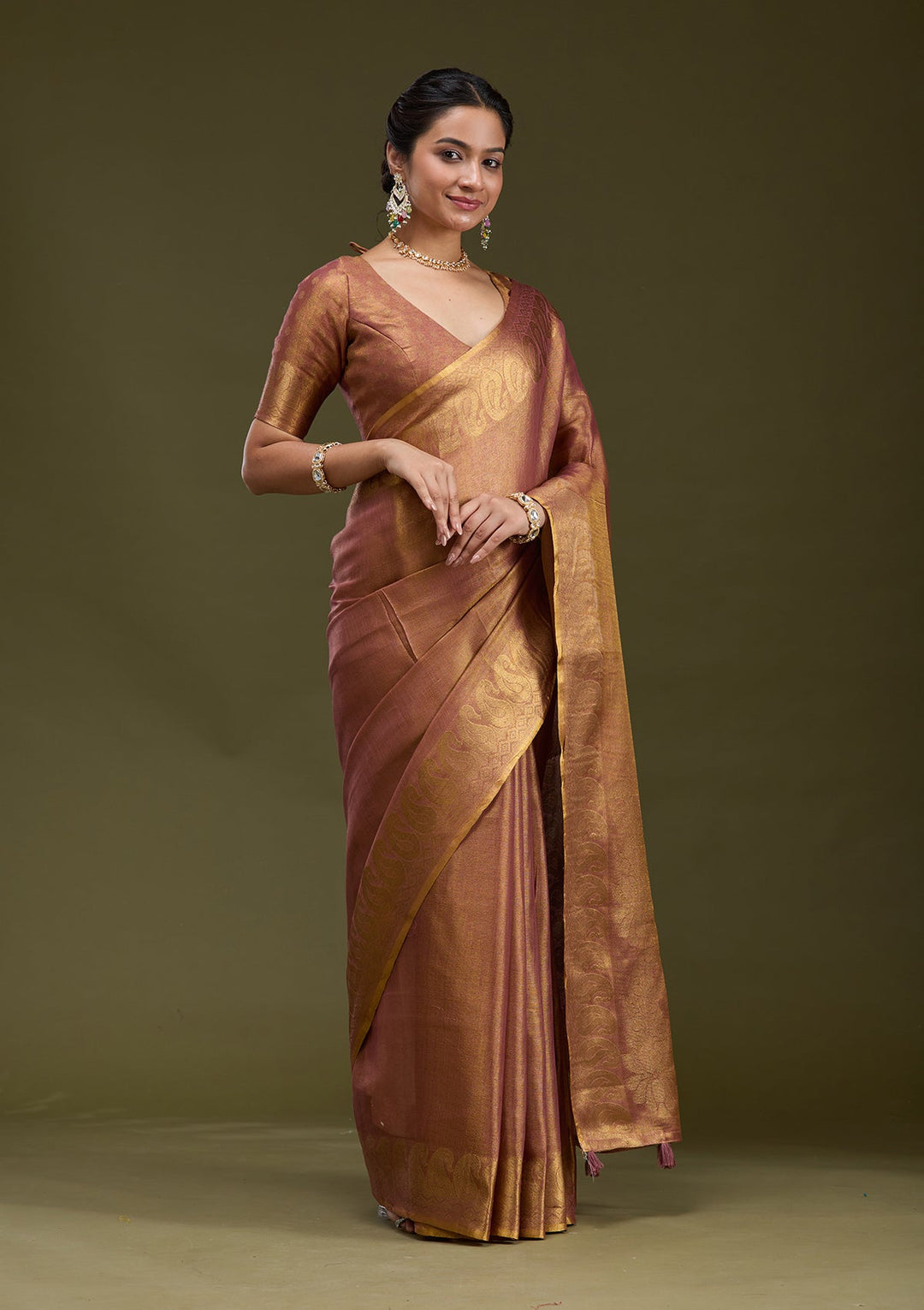 Mauve Printed Art Silk Silk_Saree-koskii