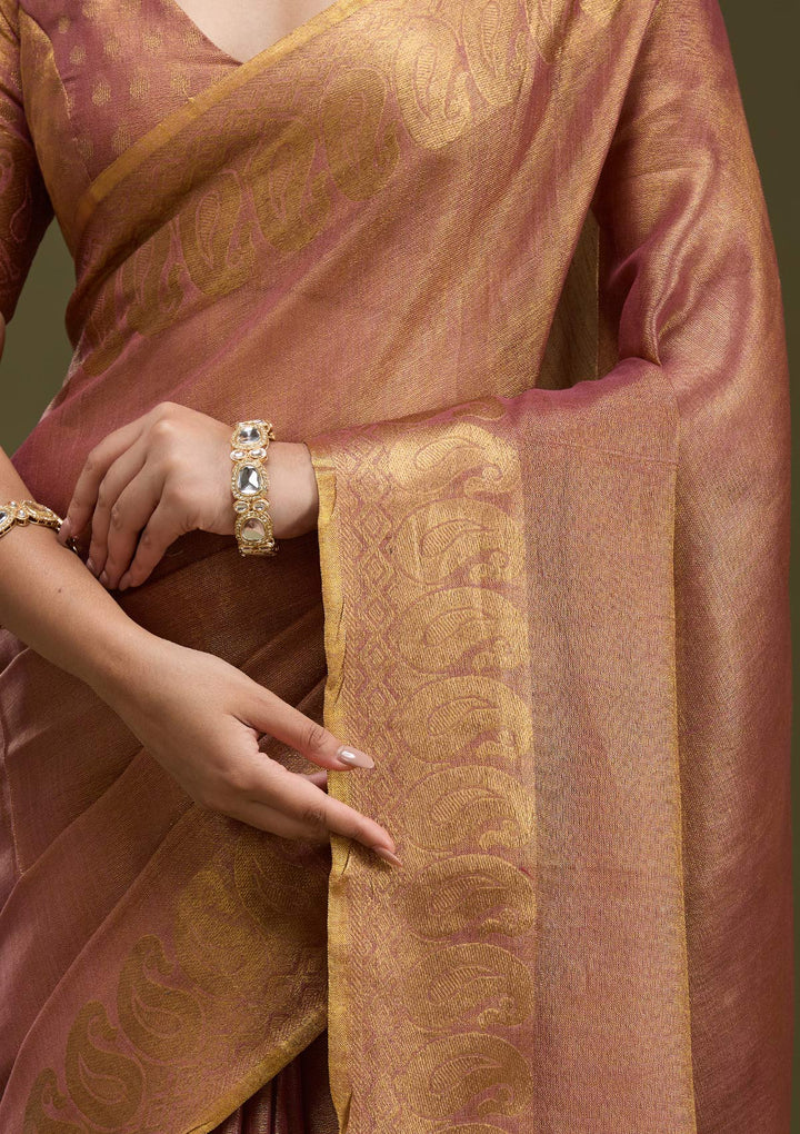Mauve Printed Art Silk Silk_Saree-koskii