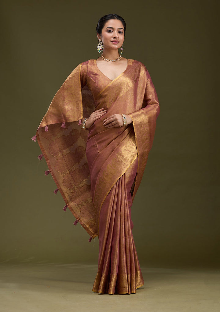 Mauve Printed Art Silk Silk_Saree-koskii