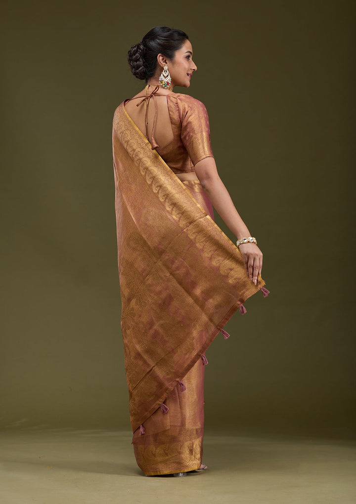 Mauve Printed Art Silk Silk_Saree-koskii
