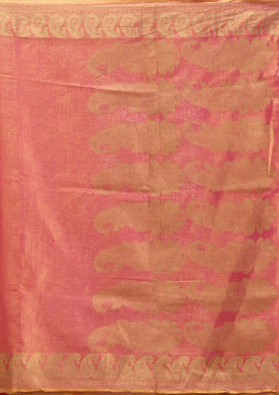 Rani Pink Printed Art Silk Silk_Saree-koskii