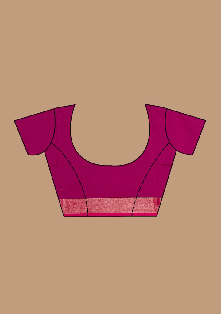 Gajari Pink Printed Art Silk Silk_Saree-koskii