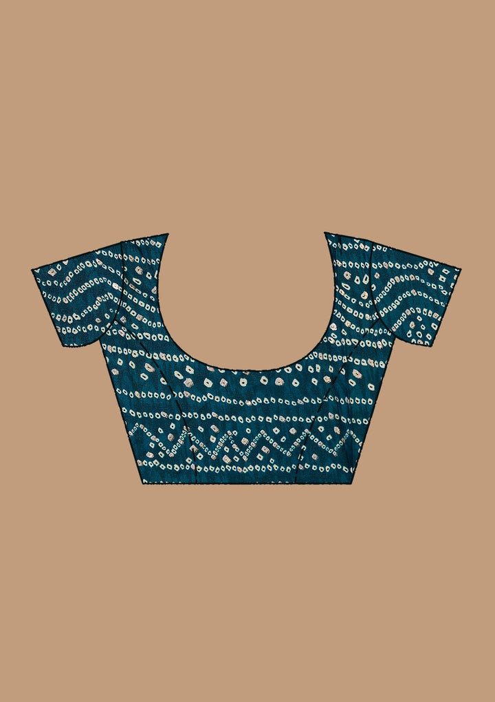 Sea Green Printed Satin Saree-koskii