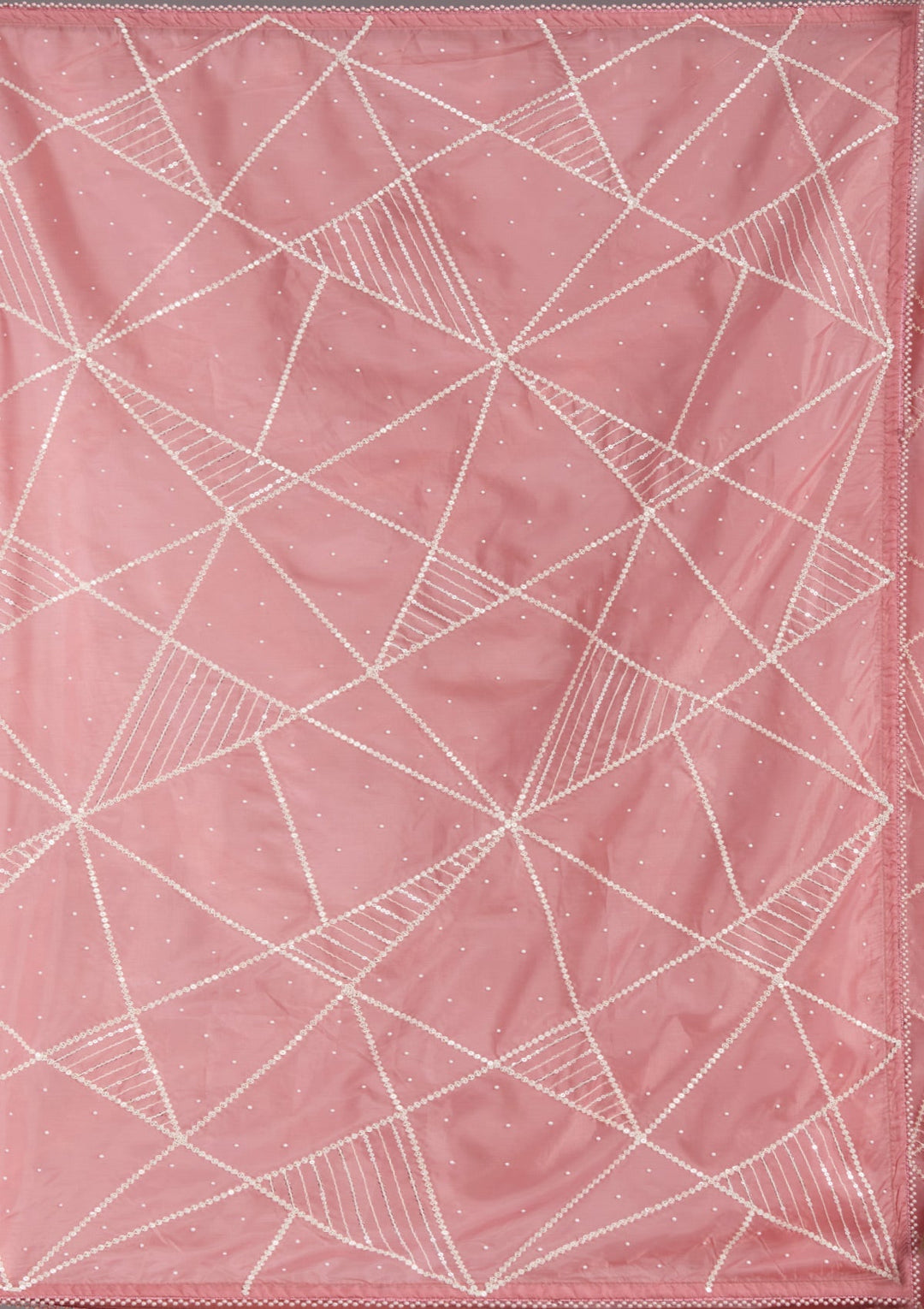 Gajari Pink Pearlwork Tissue Saree_koskii