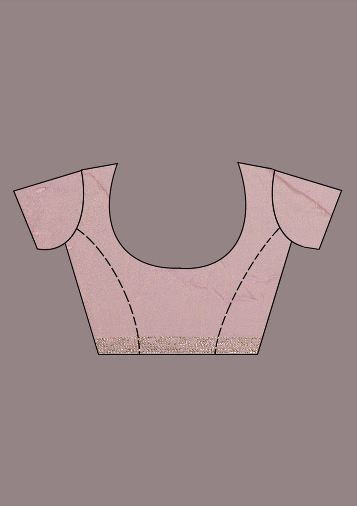 Lavender Stonework (Gold) Tissue Saree-koskii