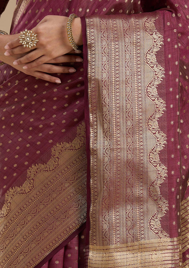 Brown Kanjivaram Silk Saree-koskii