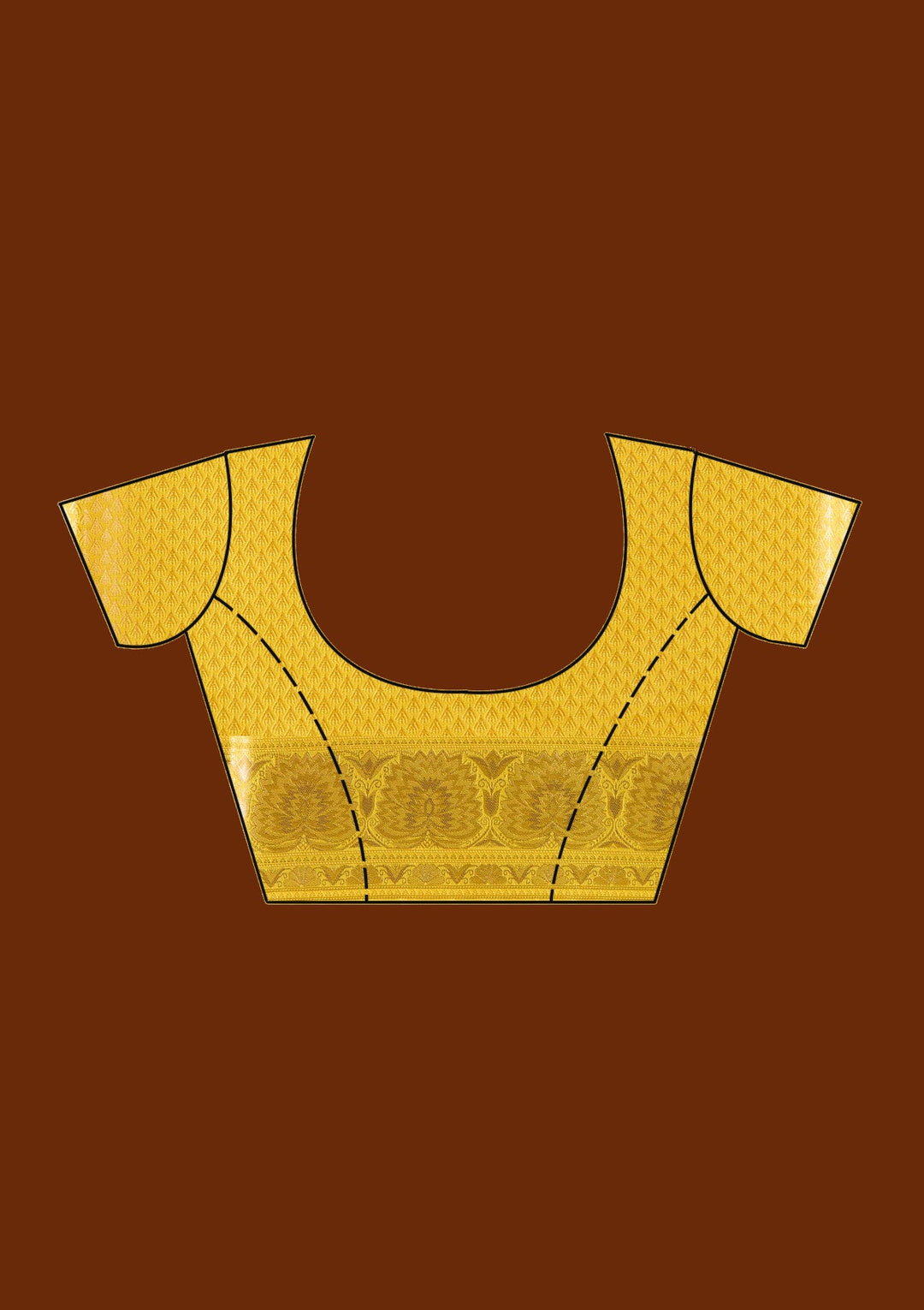 Mustard Zariwork Art Silk Saree-koskii