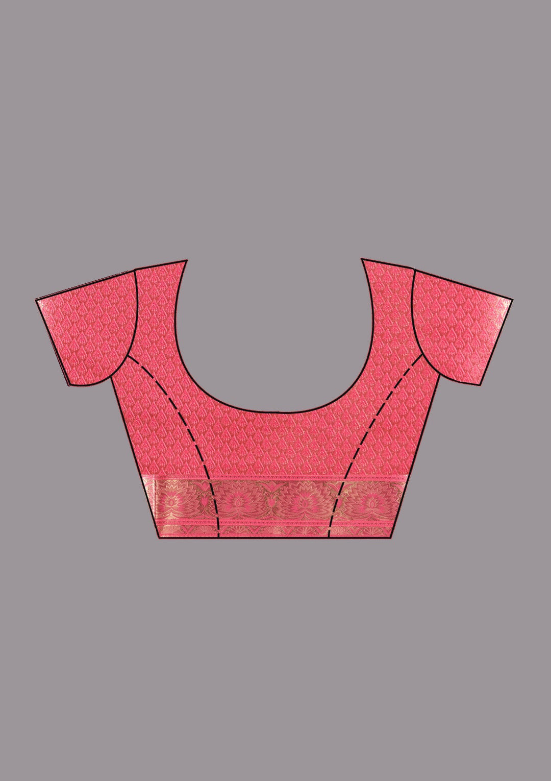 Pink Zariwork Art Silk Saree-koskii