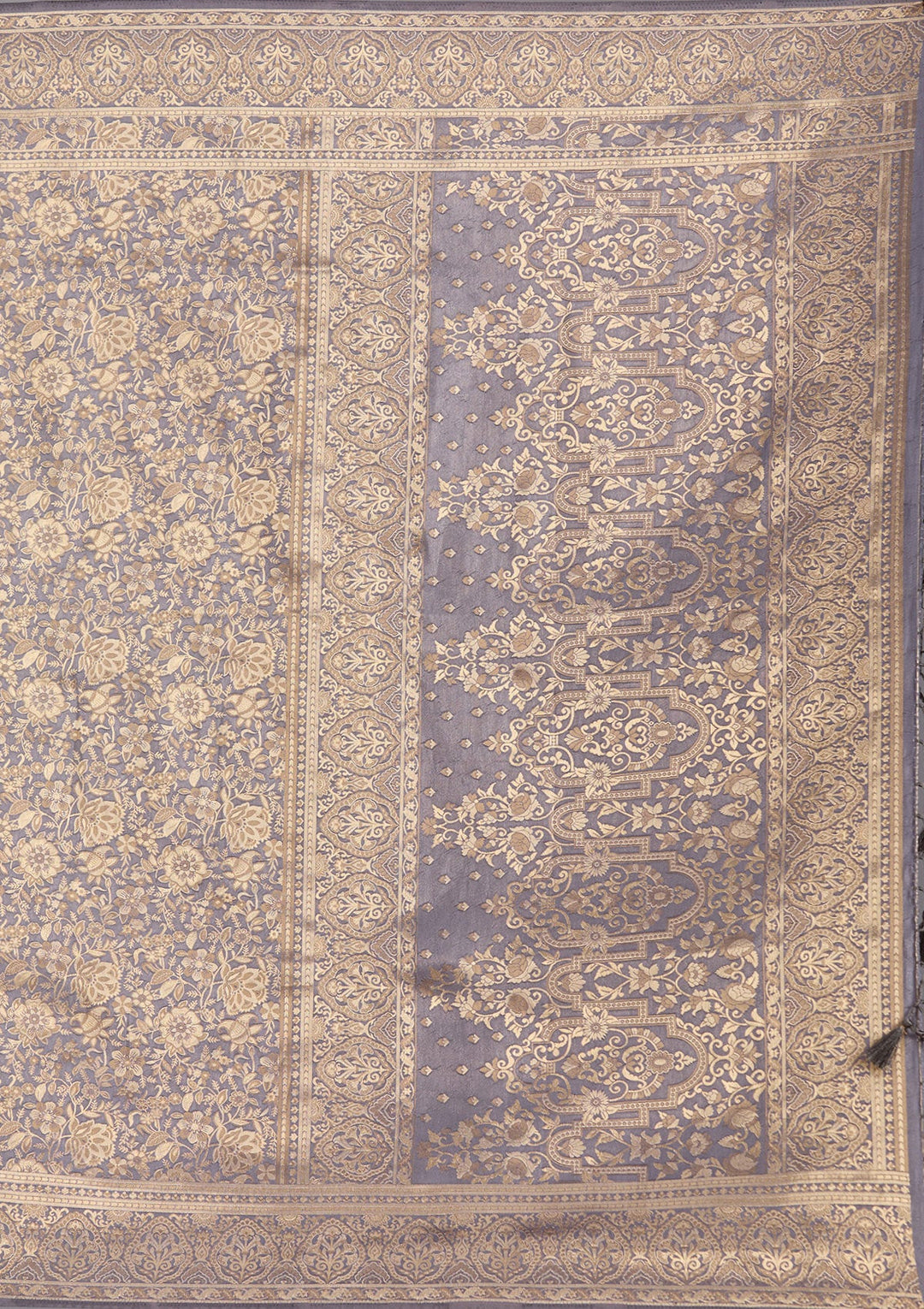 Lavender Zariwork Art Silk Saree-koskii
