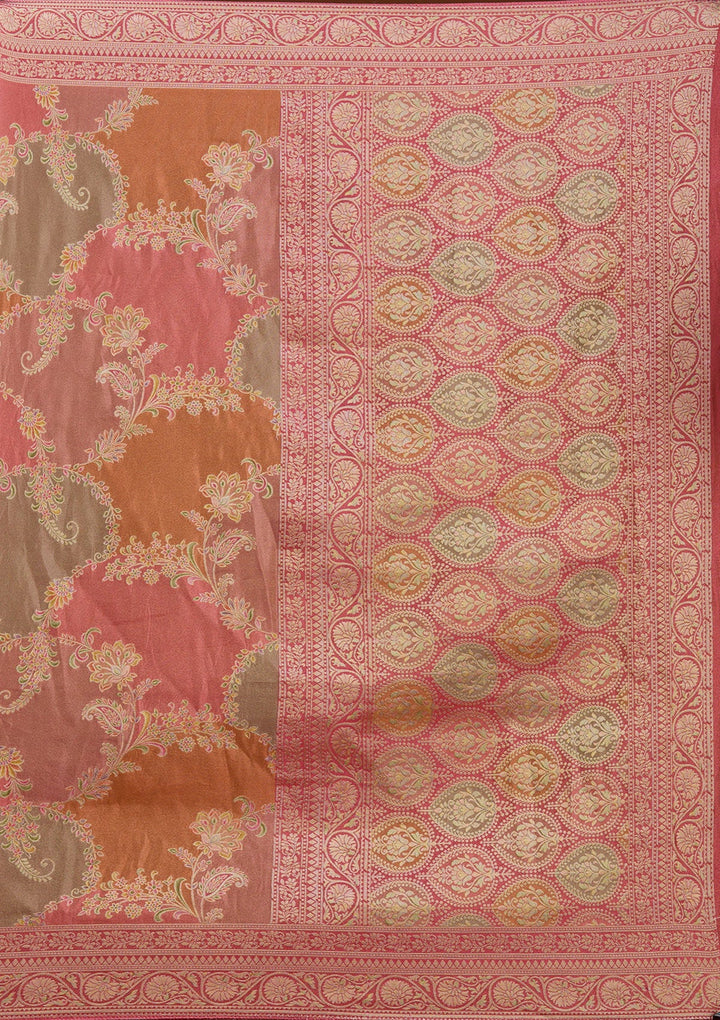 Pink Cutdana Chiffon Silk_Saree_koskii