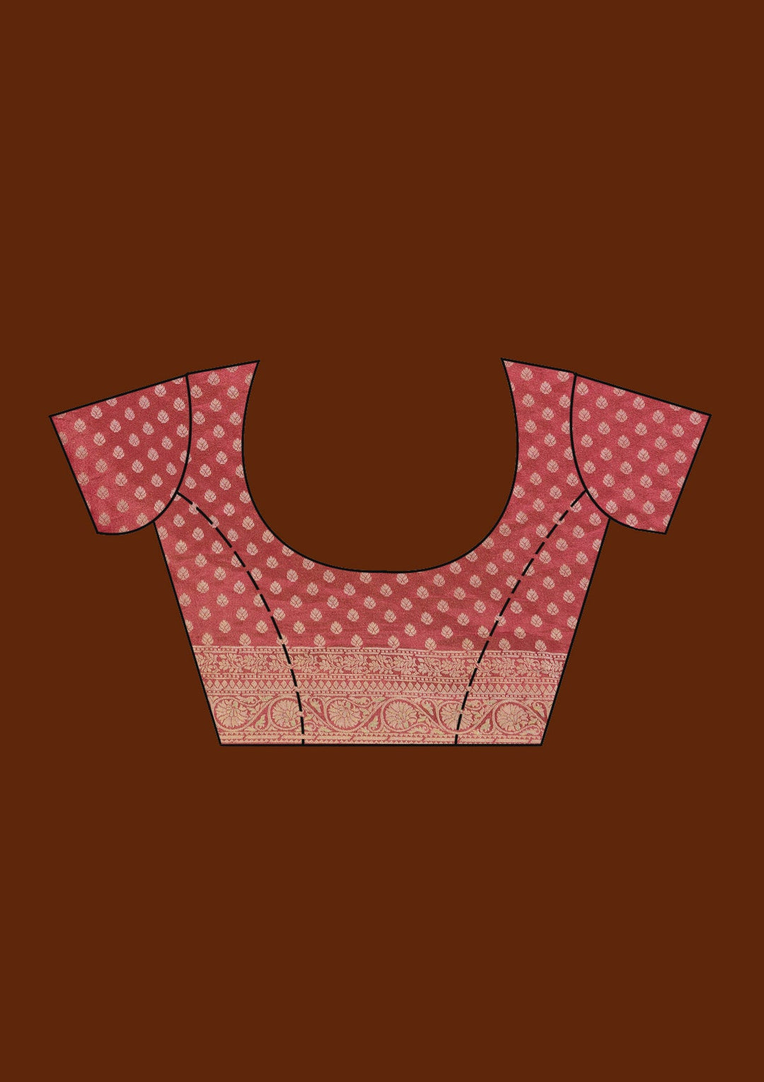 Pink Cutdana Chiffon Silk_Saree_koskii