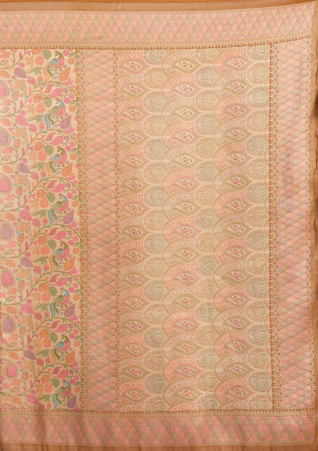 Gold Banarasi Silk Saree-koskii