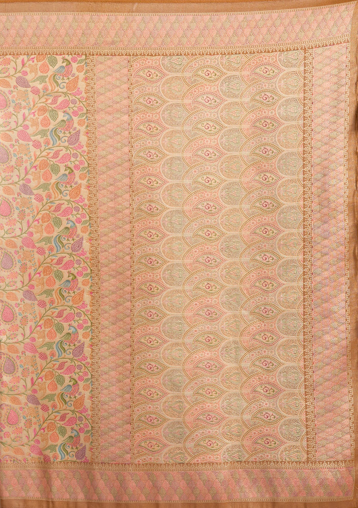 Gold Banarasi Silk Saree-koskii