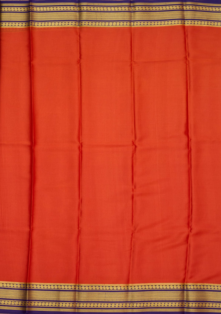 Red Zariwork Pure Crepe Silk Saree-Koskii