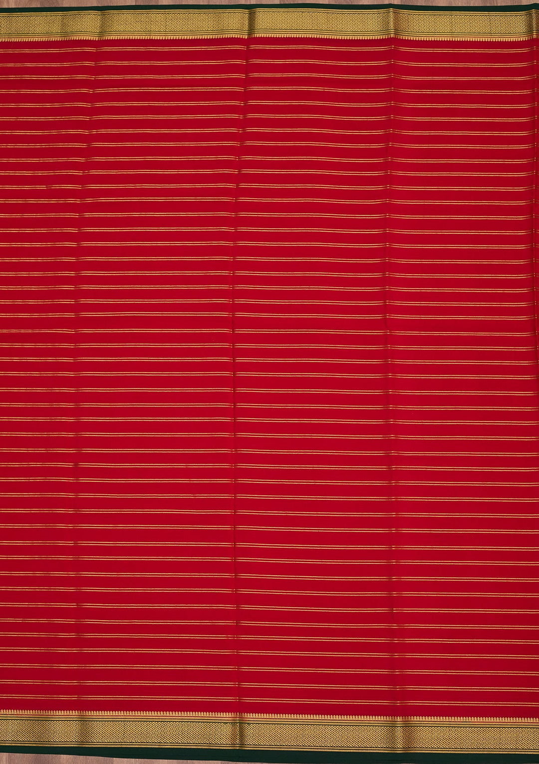 Red Zariwork Pure Crepe Silk Saree-Koskii