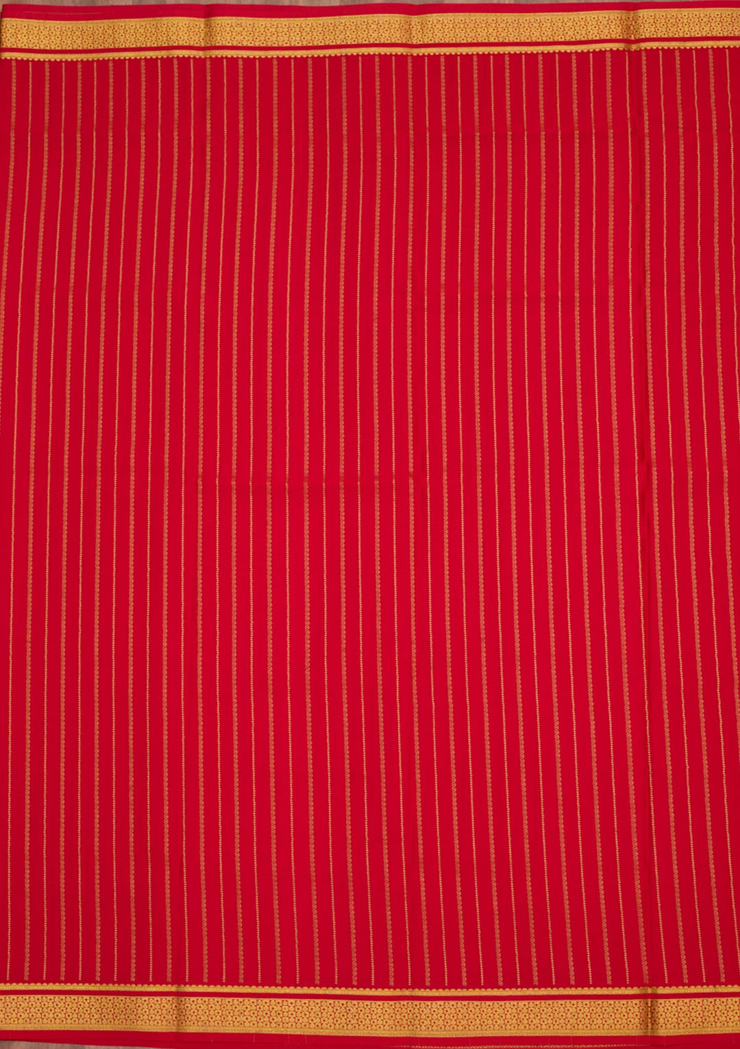 Red Zariwork Pure Crepe Silk Saree-Koskii