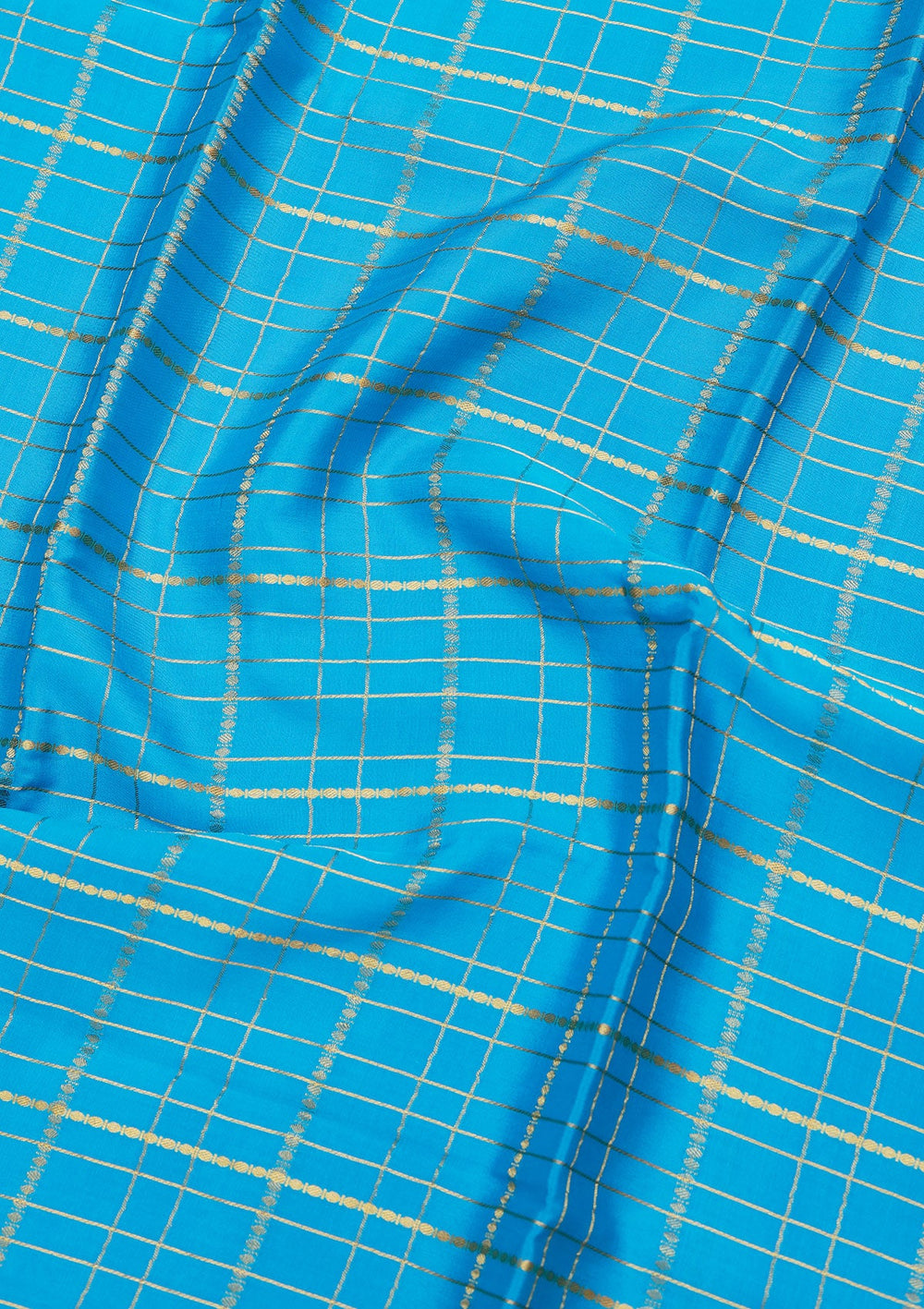 Blue Zariwork Pure Crepe Silk Saree_koskii