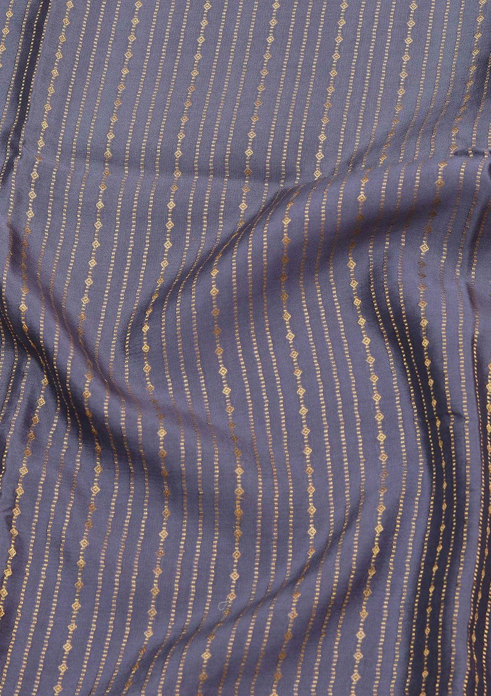 Blue Zariwork Pure Crepe Silk Saree_koskii