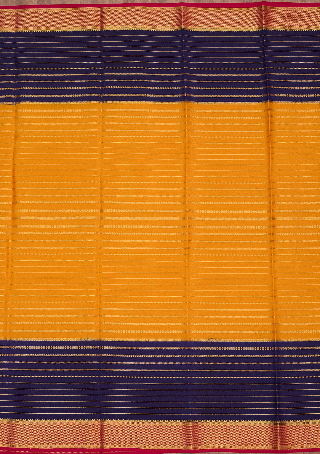 Orange Zariwork Pure Crepe Silk Saree-Koskii