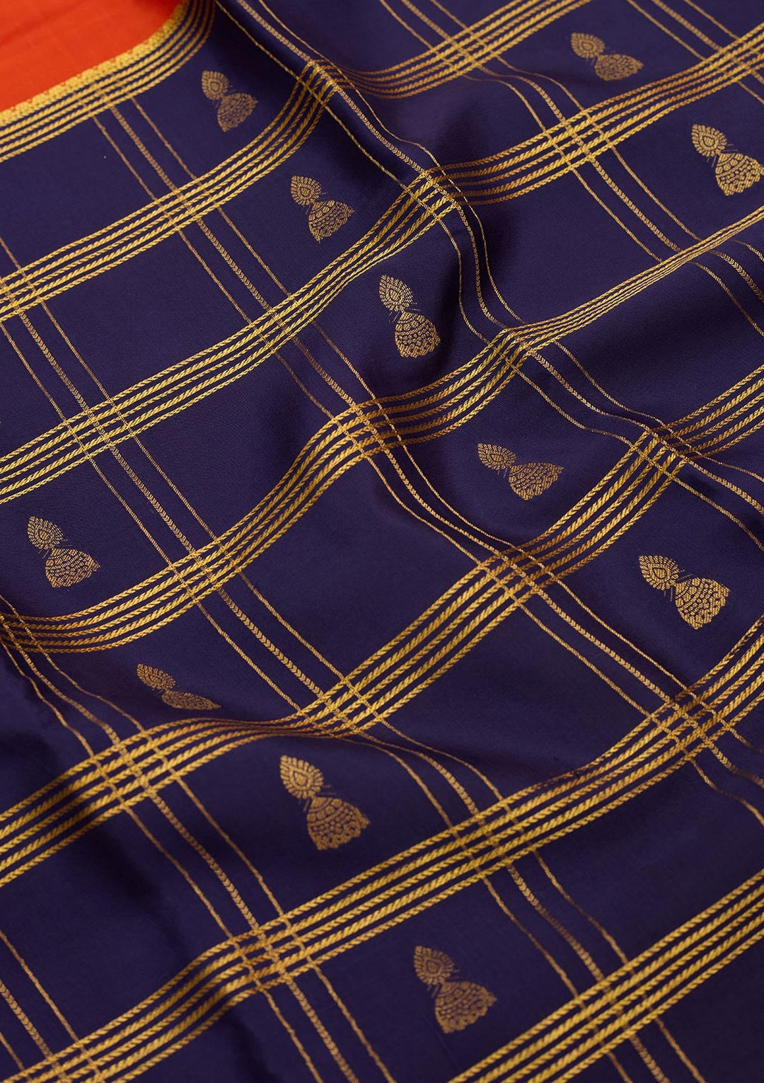 Light Brown Zariwork Pure Crepe Silk Saree-Koskii