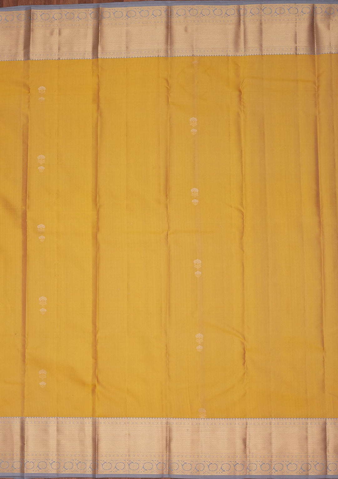 Lemon Yellow Zariwork Pure Silk Saree-koskii
