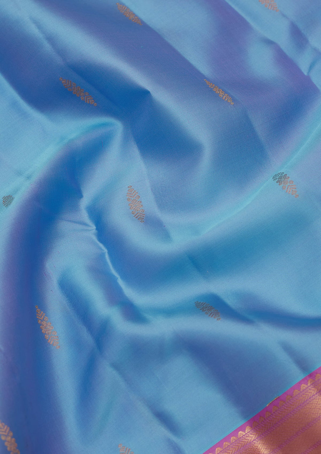 Blue Zariwork Pure Silk Saree-koskii