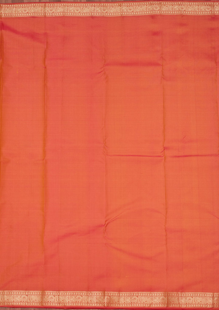 Mustard Zariwork Pure Silk Saree-koskii